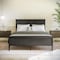 Flash Furniture Fiona Dark Gray Queen Size Solid Wood Platform Bed Frame w/Headboard, Footboard, and Slatted Bottom MG-0900-29-QB-DKGRY-GG - alternate 1
